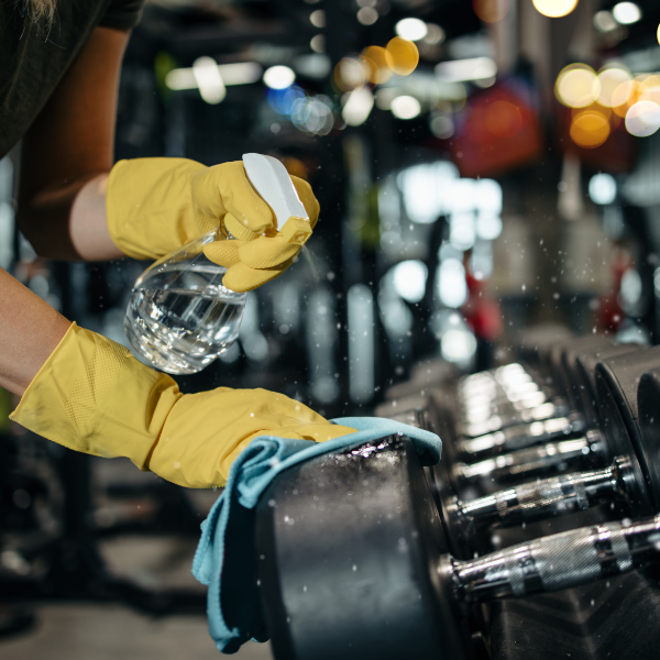 Towel Laundry For Cleaning Gym Equipment 600X600